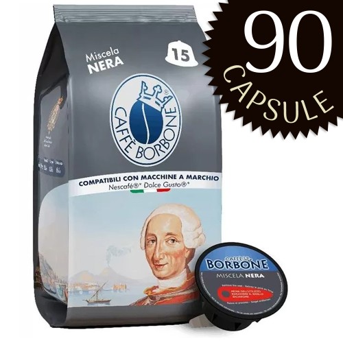 90 capsule caffè Borbone compatibili Nescafé Dolce Gusto miscela blu